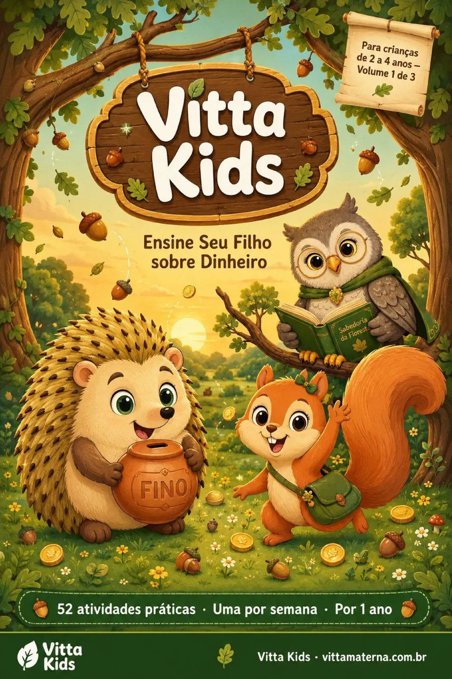Capa do Vitta Kids — Volume 1, de 2 a 4 anos