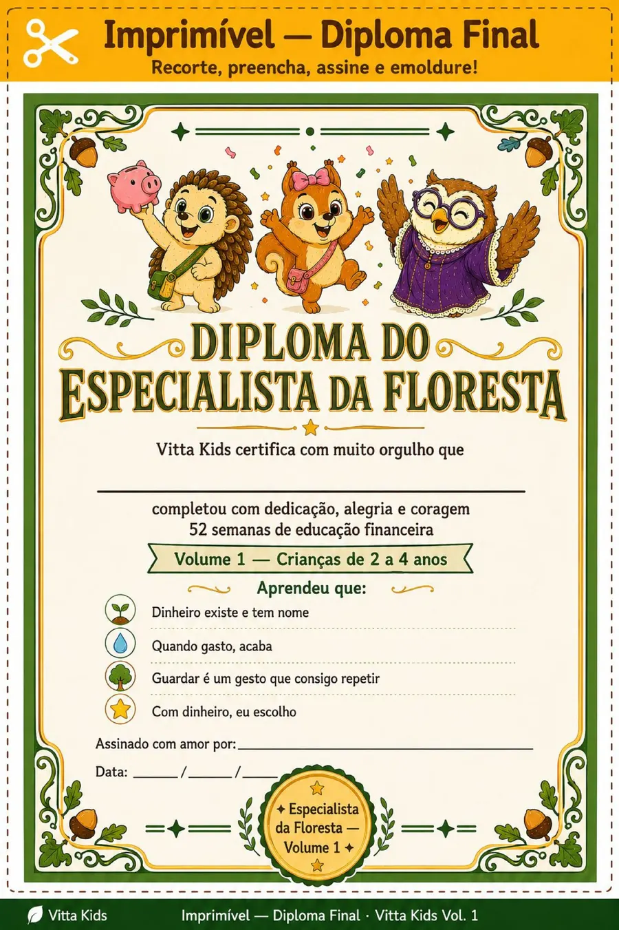 Diploma — O fim de um ano de jornada.